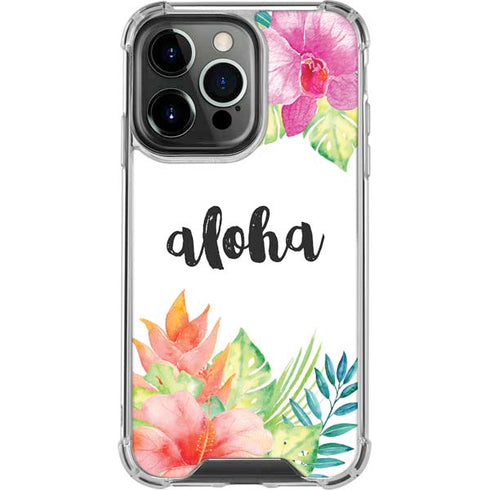Aloha Tropical iPhone 14 Pro Clear Case